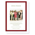 Red Frame Open House Invitation